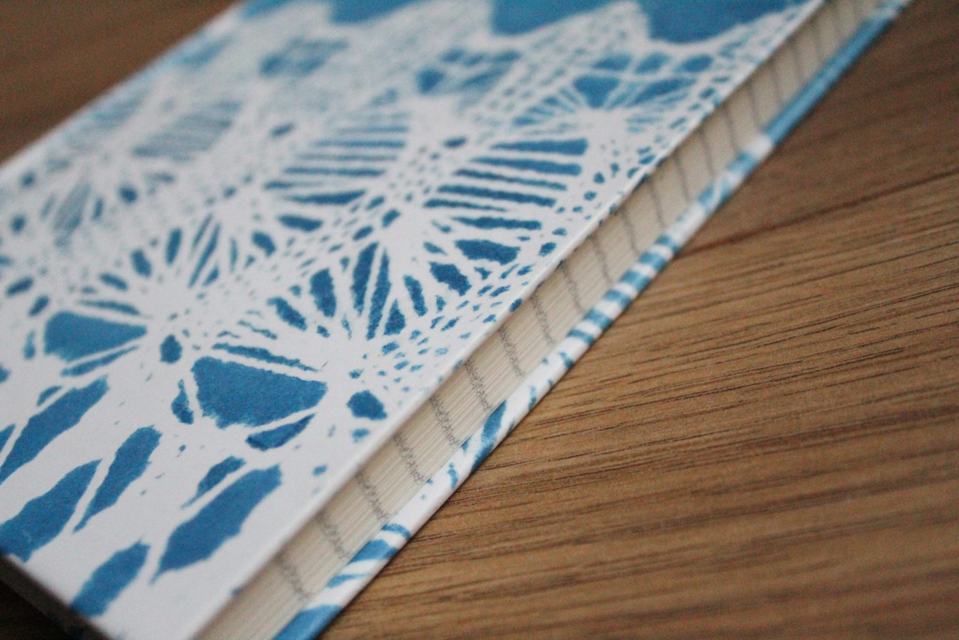 Cyanotype knit notebooks and planners